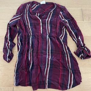 a pea in the pod long sleeve cotton tunic